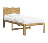 vidaXL Cadre de lit Simple avec tête de lit Rostock Blanc 90 x 200 cm