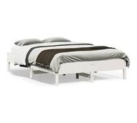 vidaXL Cadre de lit sans matelas blanc 120x190 cm bois de pin massif