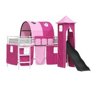 vidaXL Cadre de lit superposé pour Enfants Blanc et Rose 80 x 200 cm