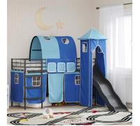 vidaXL Cadre de lit superposé pour enfants Noir et Bleu 75 x 190 cm 42020878