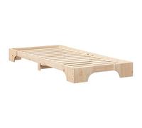 vidaXL Cadre de lit surélevé avec stockage Marron 80 x 210 cm bois