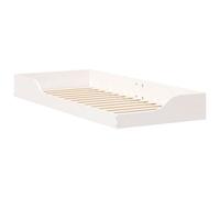 vidaXL Cadre de lit surélevé Blanc 80 x 220 cm Bois