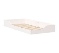 vidaXL Cadre de lit surélevé Blanc 90 x 210 cm Bois