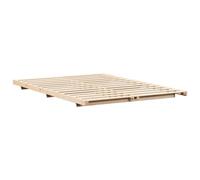 vidaXL Cadre de lit surélevé Marron 150 x 200 cm Bois massif en pin