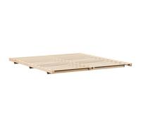 vidaXL Cadre de lit surélevé Marron 180 x 210 cm Bois massif en pin