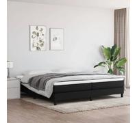 vidaXL Cadre de lit tissu 200x200 cm - Noir