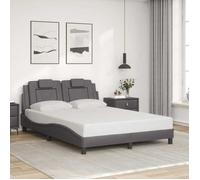 vidaXL Cadre de lit Viana sans matelas gris 140x190 cm similicuir 3208092