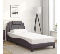 vidaXL Cadre de lit Viana sans matelas gris 80x200 cm similicuir