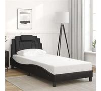 vidaXL Cadre de lit Viana sans matelas noir 80x200 cm similicuir