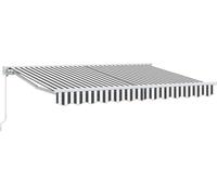 vidaXL Cadre de store anthracite et blanc 350 x 200 cm