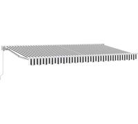 vidaXL Cadre de store anthracite et blanc 400 x 200 cm
