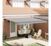vidaXL Cadre de store anthracite et blanc 450 x 300 cm