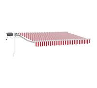 vidaXL Armature de store manuelle avec LED rouges et blanches 3 x 2,5 m