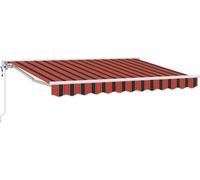 vidaXL Cadre de store orange et noir 250 x 200 cm