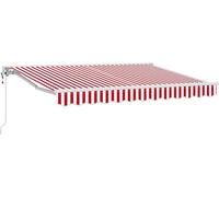 vidaXL Cadre de store rouge et blanc 250 x 200 cm