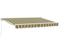 vidaXL Cadre de store vert et jaune 250 x 200 cm