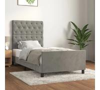 vidaXL Cadre Gris Clair 80x200