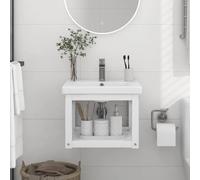 VidaXL Cadre lavabo mural fer
