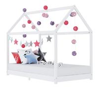 vidaXL Cadre de lit pour enfants Blanc Pin massif 90 x 200 cm