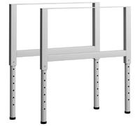 vidaXL Cadres d'établi réglables 2 pcs Métal 85x(69-95,5) cm Gris
