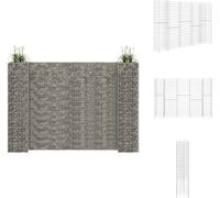 vidaXL Cage de plantation en forme de H, en fil de fer, 260x40x200 cm - Jardinières et pots de fleurs
