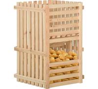 vidaXL Caisse à pommes de terre 50x50x80 cm pin massif