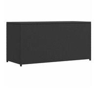vidaXL Coffre de jardin noir 120x50x60 cm Poly rotin