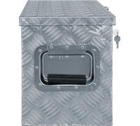 vidaXL Caisse en aluminium 61,5 x 26,5 x 30 cm argenté