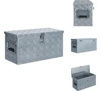 vidaXL Caisse en aluminium 61,5 x 26,5 x 30 cm argenté - Caisses à outils