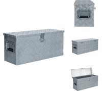 vidaXL Caisse en aluminium 76,5×26,5×33 cm argenté - Caisses à outils