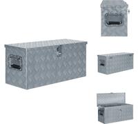 vidaXL Caisse en aluminium 80×30×35 cm argent - Caisses à outils