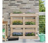 vidaXL Caisses à fleurs pour palettes Euro 12 pc Noir Polypropylène 42037205