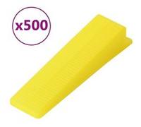 vidaXL Cales de nivellement pour carreaux 500 pcs G