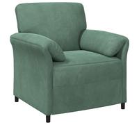 vidaXL Canapé 1 place Vert Mer 88 x 83 x 95 cm Velours, Salon, canapé contemporain, velours, fauteuil confortable, design symétrique, mobilier doux, détente intérieure