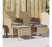 VidaXL Canapé 2 places beige