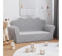 vidaXL Canapé 2 places enfants gris clair