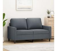 vidaXL Canapé à 2 Places, Causeuse avec Accoudoirs, Siège avec Dossier Rembourré, Meuble de Salon Salle de Séjour, Moderne, Gris Foncé Velours
