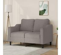vidaXL Canapé à 2 places Taupe 140 cm Tissu359358 Taupe G