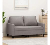 vidaXL Canapé à 2 places Taupe 120 cm Tissu359162 Taupe G
