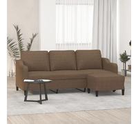 vidaXL Canapé 3 places - Marron