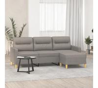vidaXL Canapé 3 places - Taupe