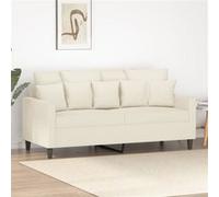 VidaXL Canapé 2 Places Crème Velours 140 cm