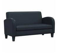 vidaXL Canapé à 2 places Cuir synthétique Noir