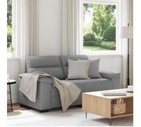 vidaXL Canapé à 2 places gris clair 160x81x84 cm tissu 4105297