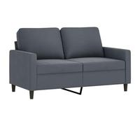 vidaXL Canapé à 2 Places Gris foncé 120 cm Velours