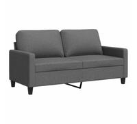 vidaXL Canapé à 2 Places Gris foncé 140 cm Tissu, canapé, canapé rembourré, sièges de Salon, Causeuse, canapé de Salon, canapé à Deux Places