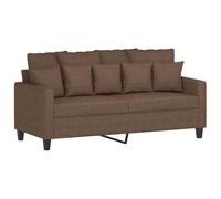 vidaXL Canapé à 2 Places Marron 140 cm Tissu