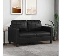 vidaXL Canapé à 2 places 359117 – Similicuir Noir 140 cm