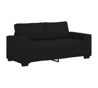 vidaXL Canapé 2 places 140 cm Tissu Noir 4105168