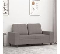 vidaXL Canapé à 2 places 120 cm Tissu Taupe